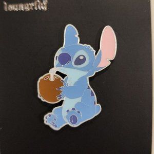 Loungefly Disney Lilo and Stitch Coconut Drink Enamel Pin NEW